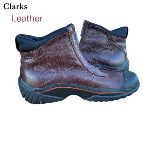 Clarks Mucker Leather Waterproof Ankle Outdoor Hike Rain Snow Shoe Brown Women 7 - Picture 5 of 10